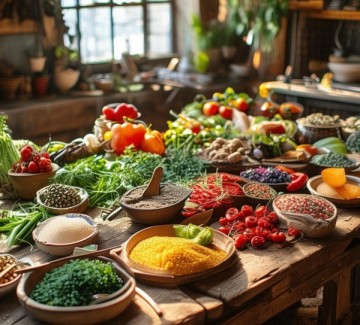 谷餐布置，生活美好